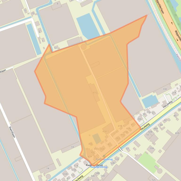 Kaart van postcodegebied 2295KB.