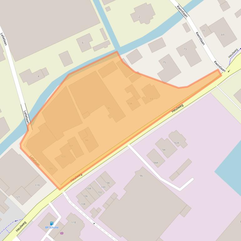 Kaart van postcodegebied 2295KD.