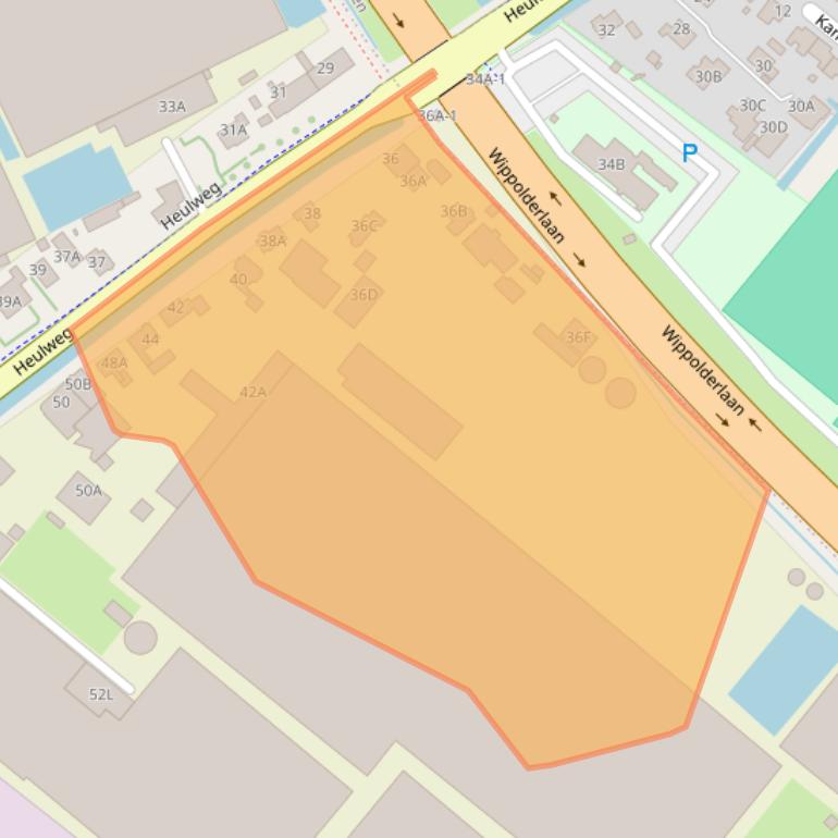 Kaart van postcodegebied 2295KG.