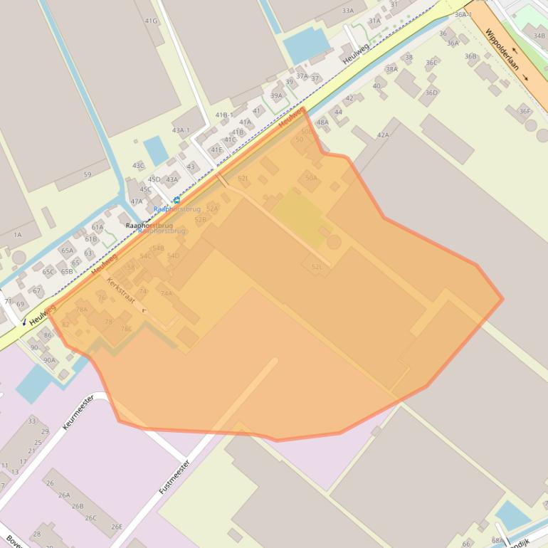 Kaart van postcodegebied 2295KH.