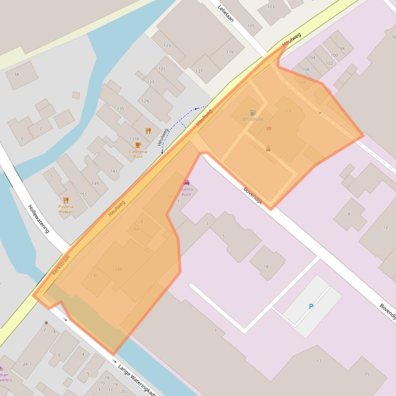 Kaart van postcodegebied 2295KK.