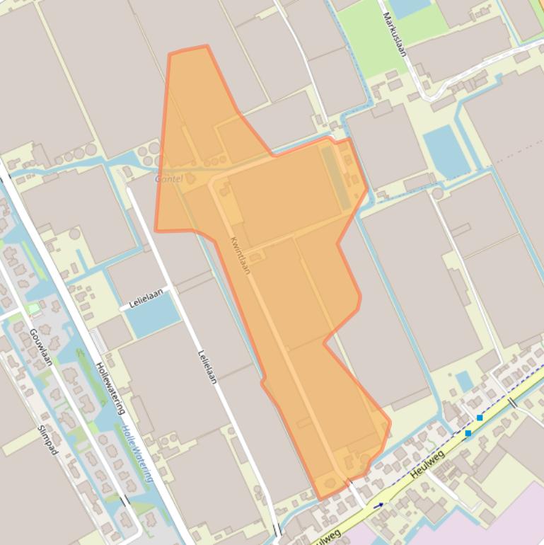 Kaart van postcodegebied 2295KL.