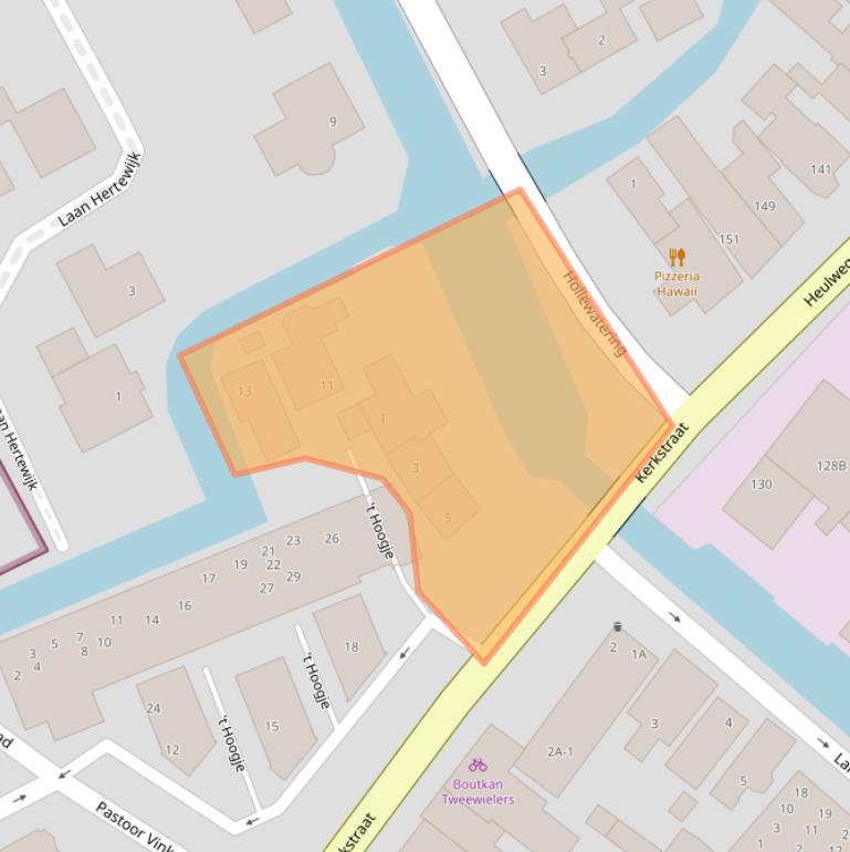 Kaart van postcodegebied 2295LA.