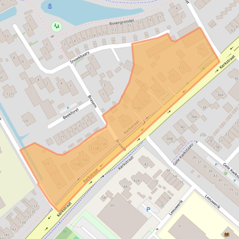 Kaart van postcodegebied 2295LD.