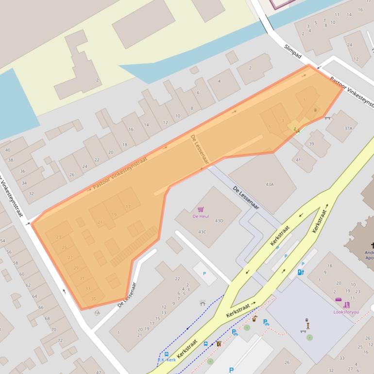 Kaart van postcodegebied 2295LN.