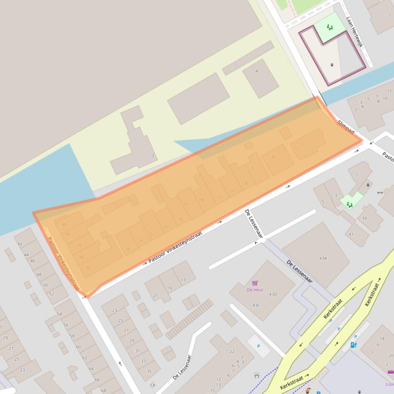 Kaart van postcodegebied 2295LP.