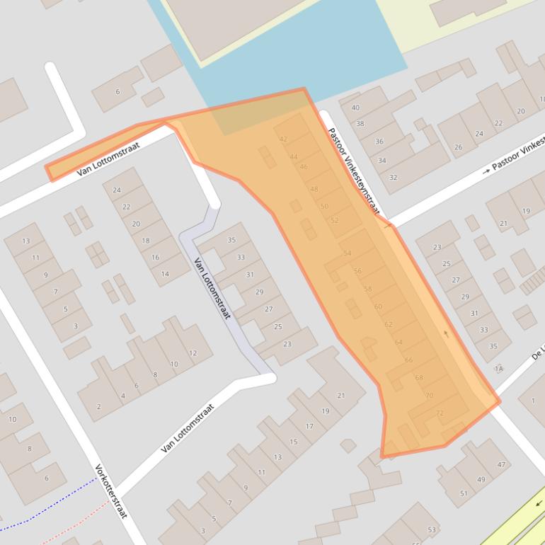 Kaart van postcodegebied 2295LR.