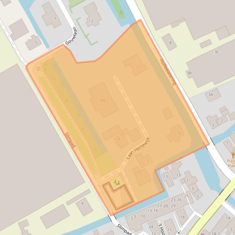 Kaart van postcodegebied 2295LT.