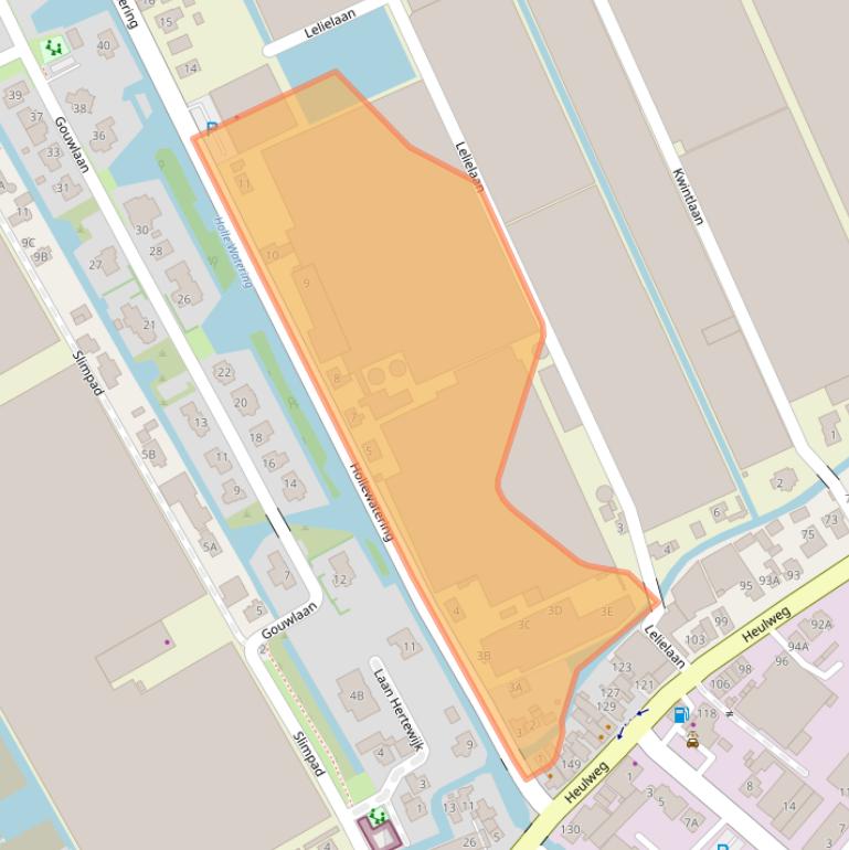 Kaart van postcodegebied 2295LV.