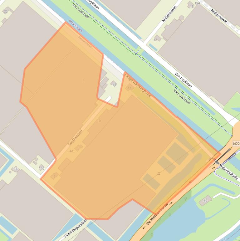 Kaart van postcodegebied 2295MV.