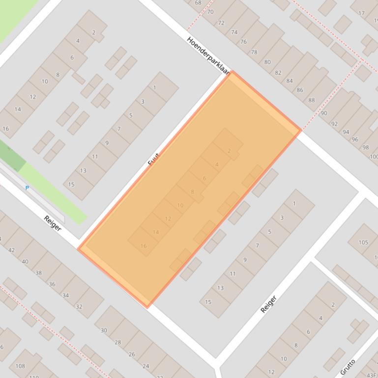 Kaart van postcodegebied 2295NK.