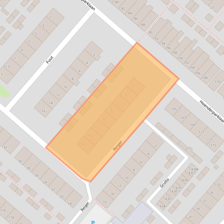 Kaart van postcodegebied 2295NL.