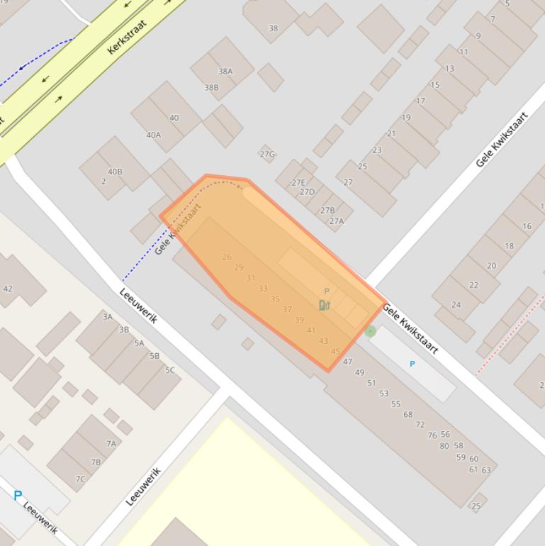 Kaart van postcodegebied 2295NP.