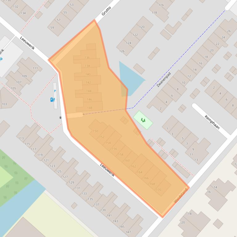 Kaart van postcodegebied 2295PJ.