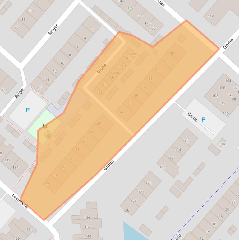 Kaart van postcodegebied 2295PS.