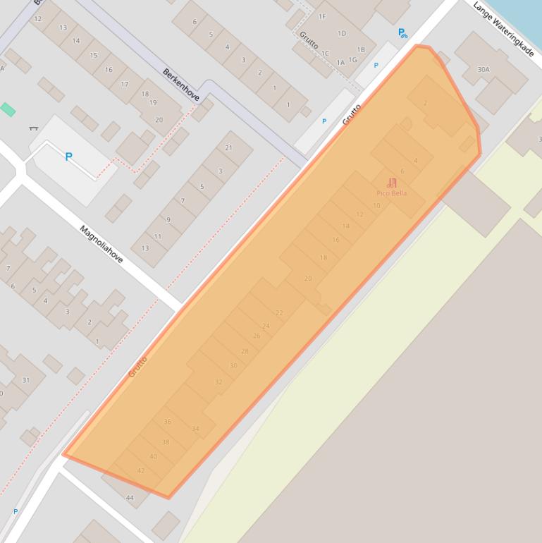 Kaart van postcodegebied 2295PT.
