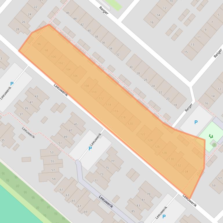 Kaart van postcodegebied 2295PZ.