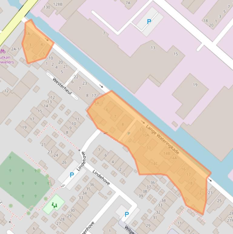 Kaart van postcodegebied 2295RM.