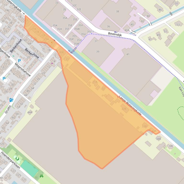 Kaart van postcodegebied 2295RN.