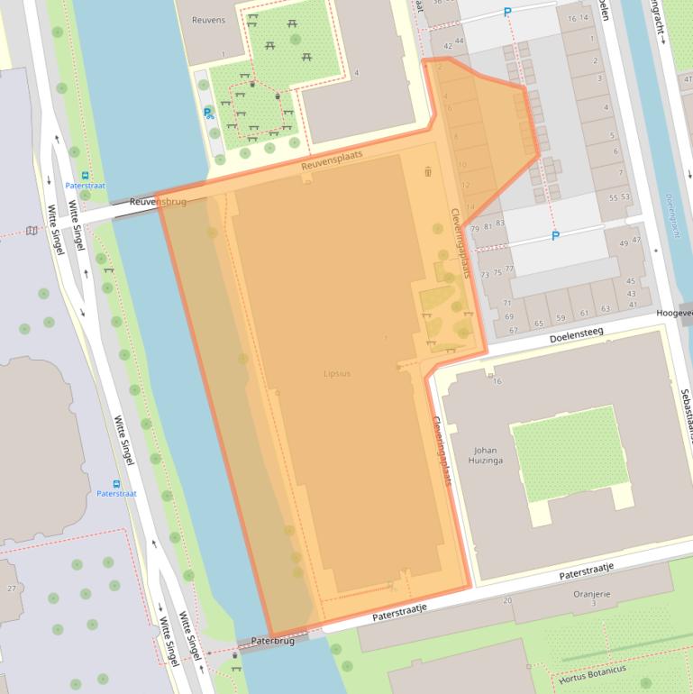 Kaart van postcodegebied 2311BD.