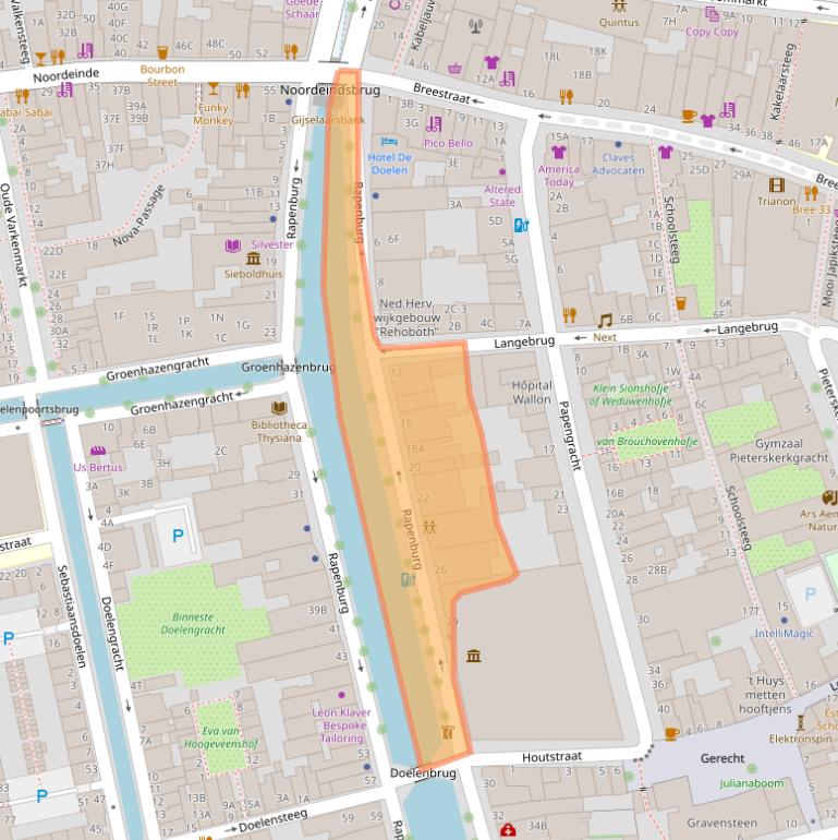 Kaart van postcodegebied 2311EW.