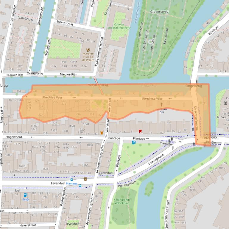 Kaart van postcodegebied 2311ND.