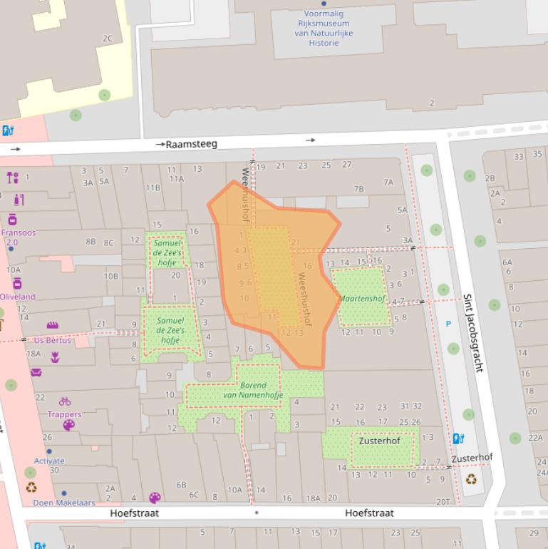 Kaart van postcodegebied 2311RM.