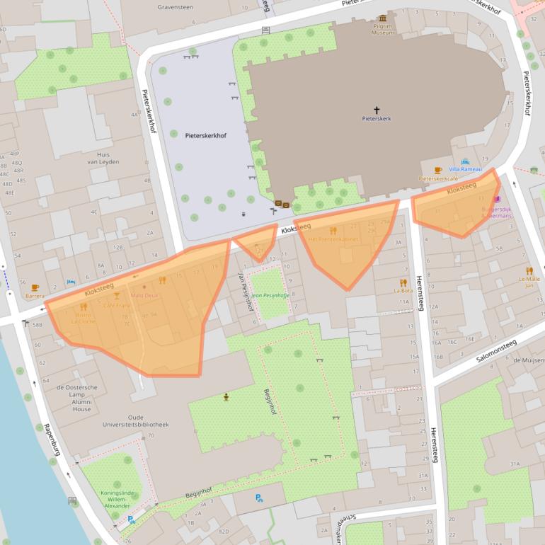 Kaart van postcodegebied 2311SK.