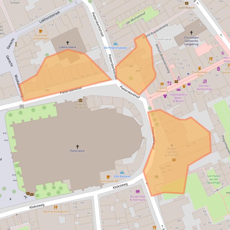 Kaart van postcodegebied 2311ST.