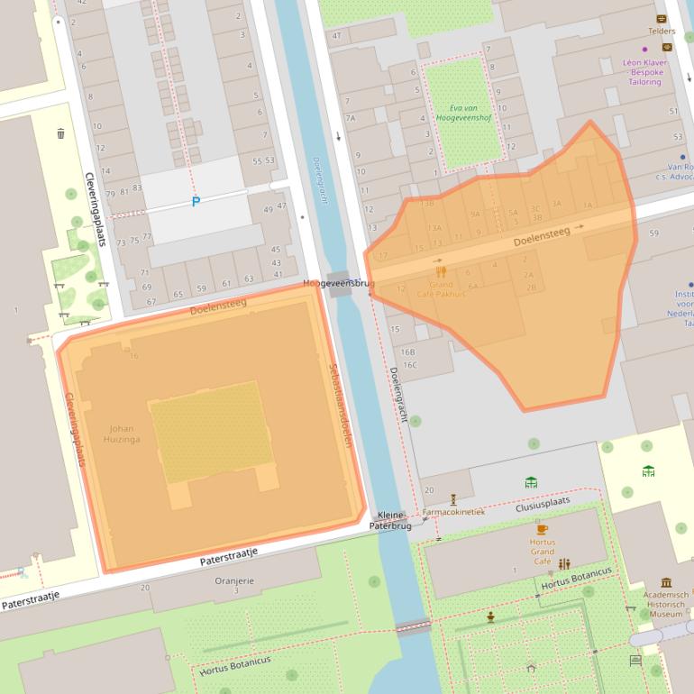 Kaart van postcodegebied 2311VL.