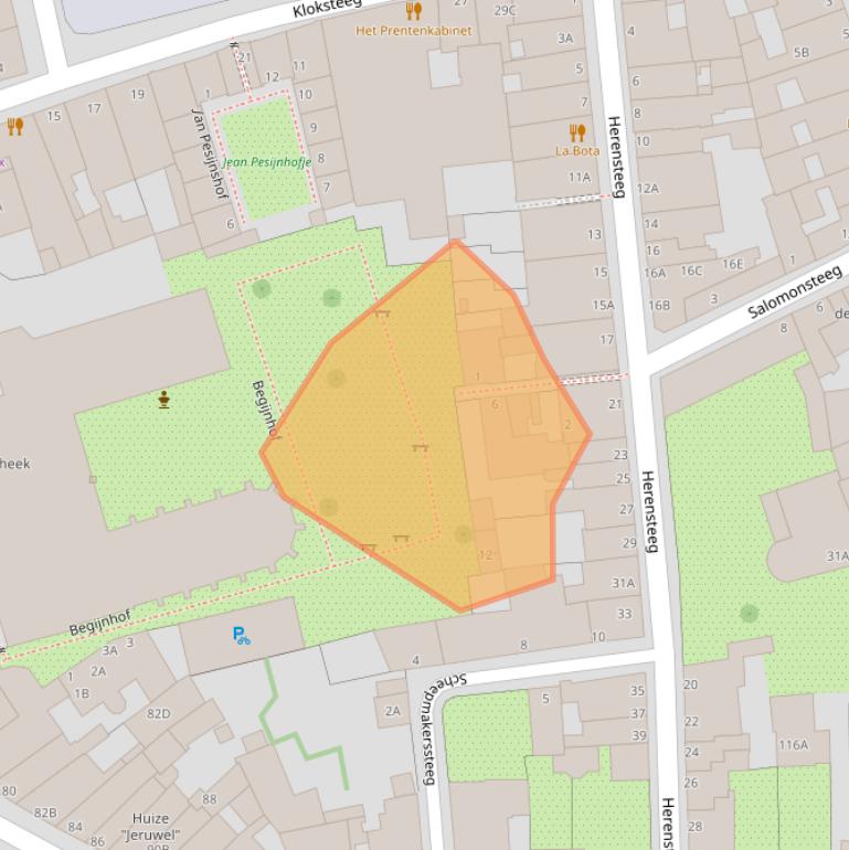 Kaart van postcodegebied 2311WB.