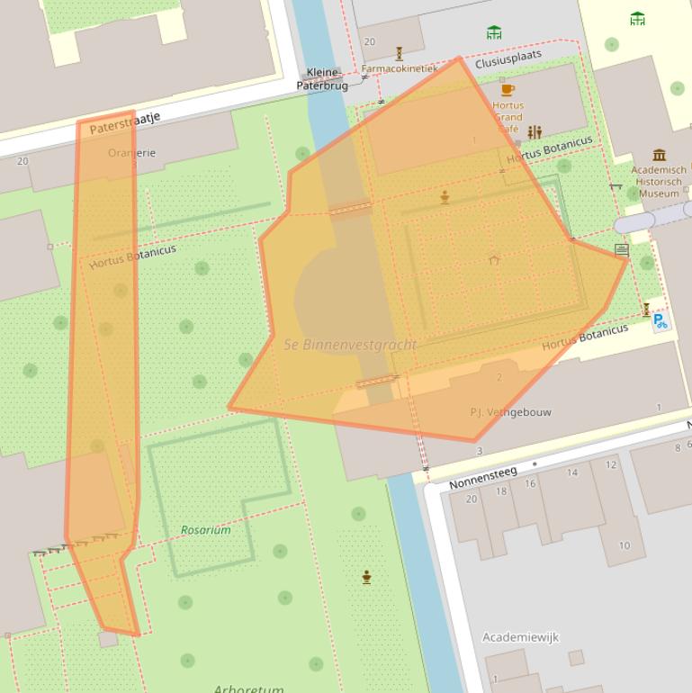 Kaart van postcodegebied 2311WH.