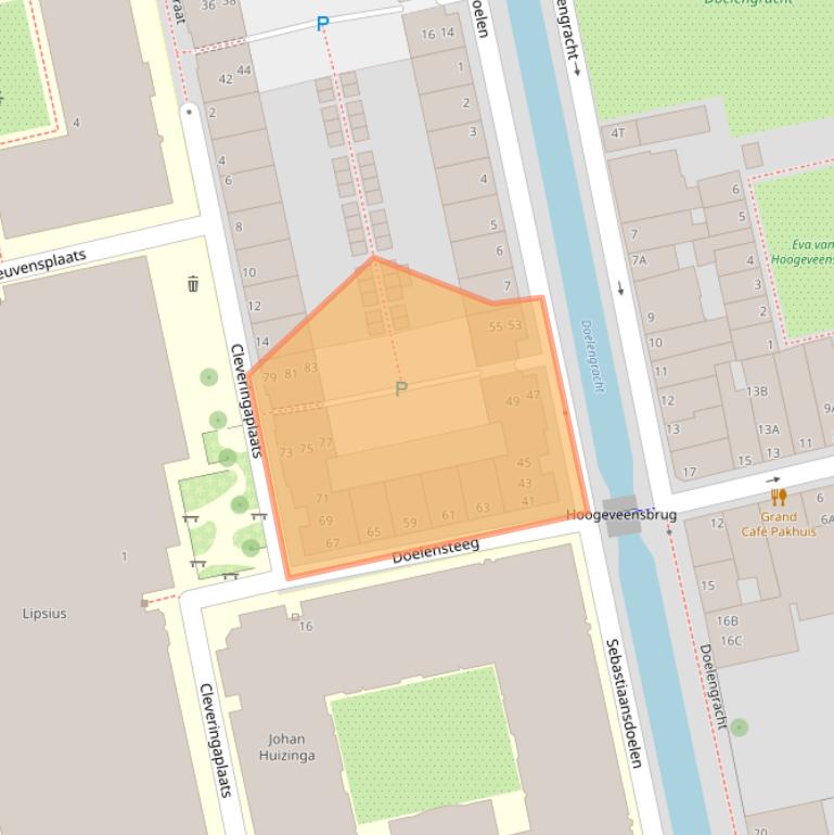 Kaart van postcodegebied 2311WL.