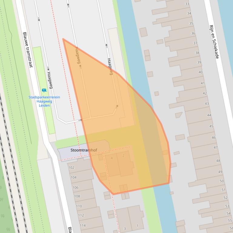Kaart van postcodegebied 2311ZW.