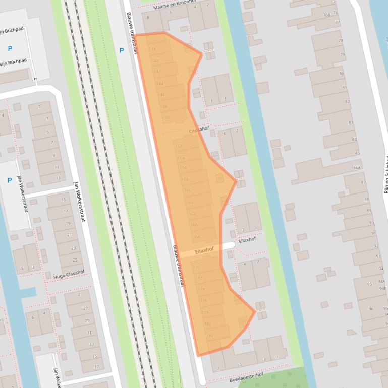 Kaart van postcodegebied 2311ZZ.