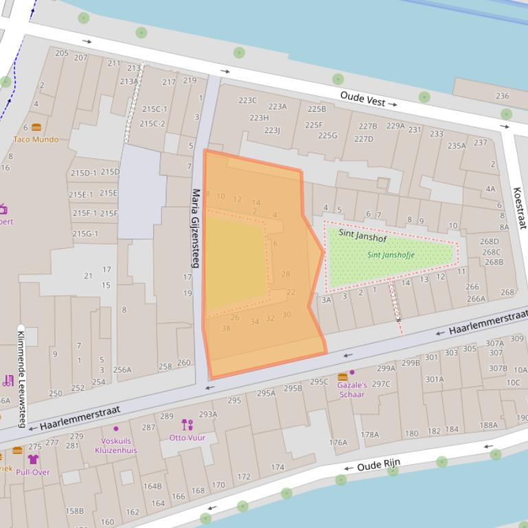 Kaart van postcodegebied 2312CV.