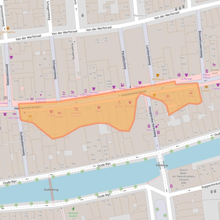 Kaart van postcodegebied 2312DP.