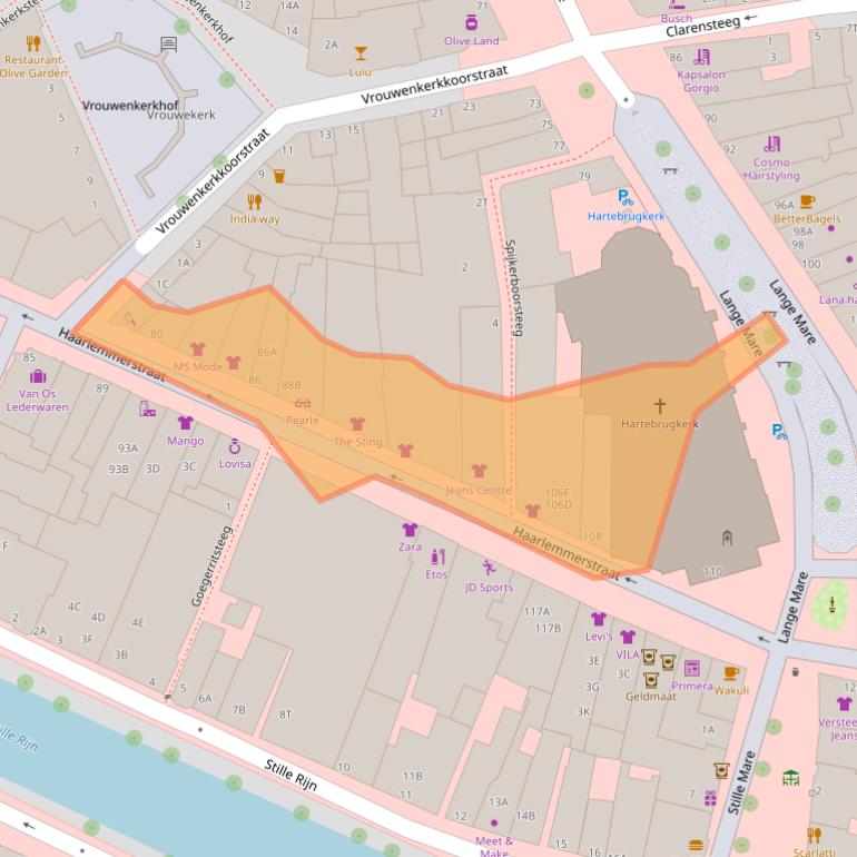 Kaart van postcodegebied 2312GD.