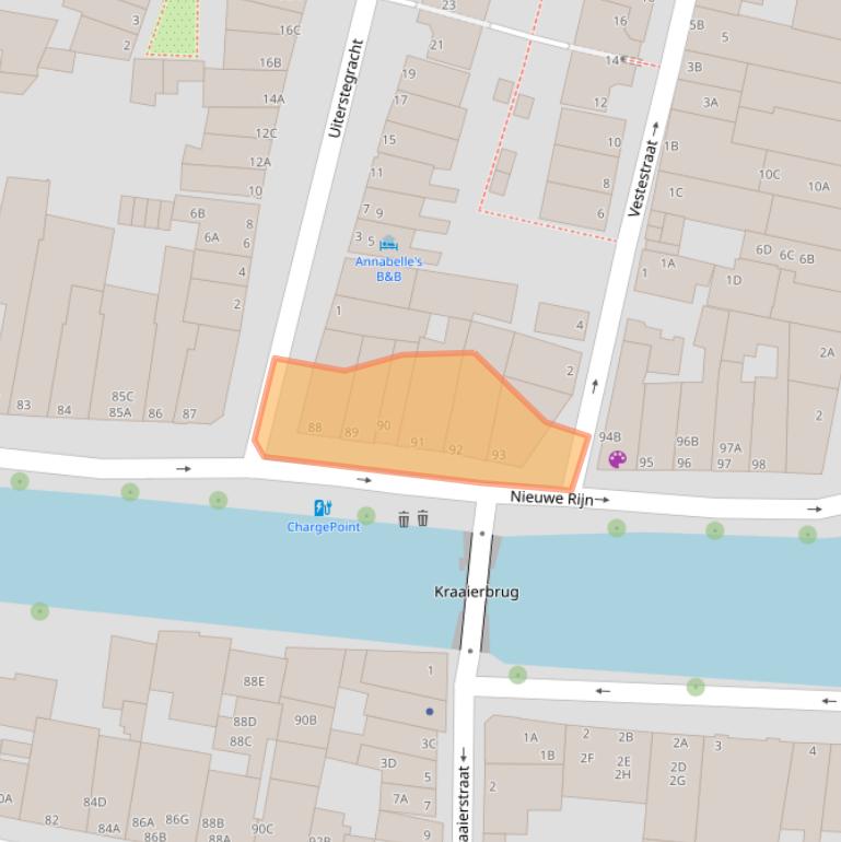 Kaart van postcodegebied 2312JL.