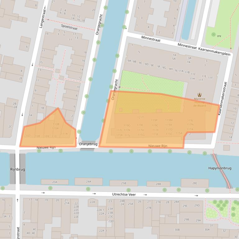 Kaart van postcodegebied 2312JP.