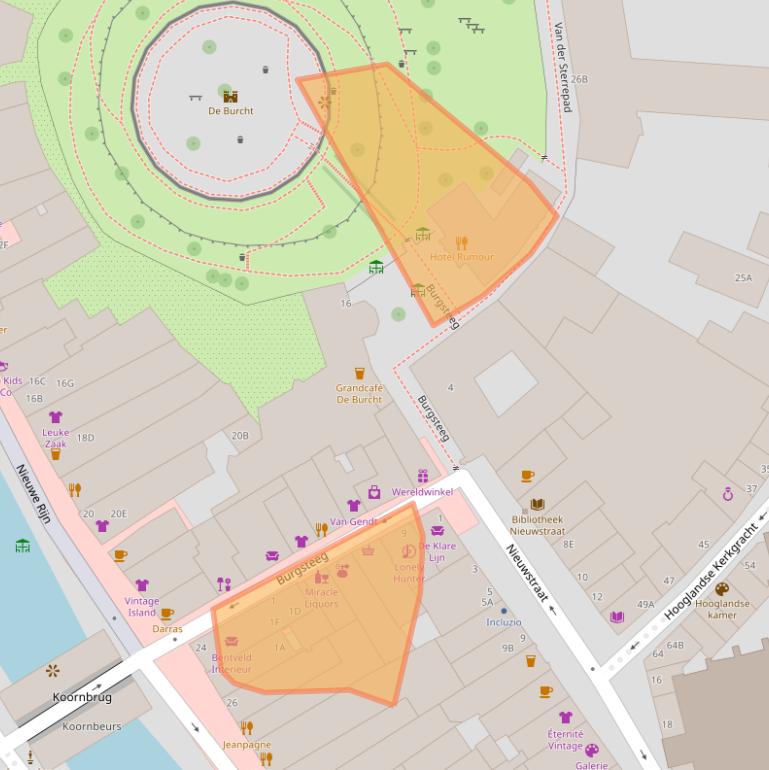 Kaart van postcodegebied 2312JR.