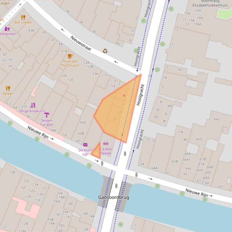 Kaart van postcodegebied 2312KR.