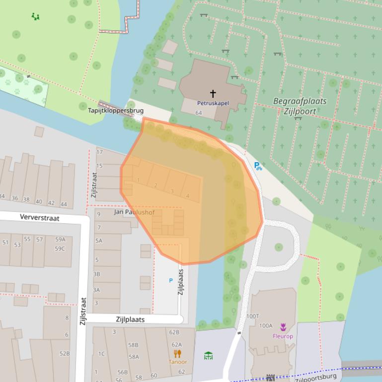 Kaart van postcodegebied 2312ME.