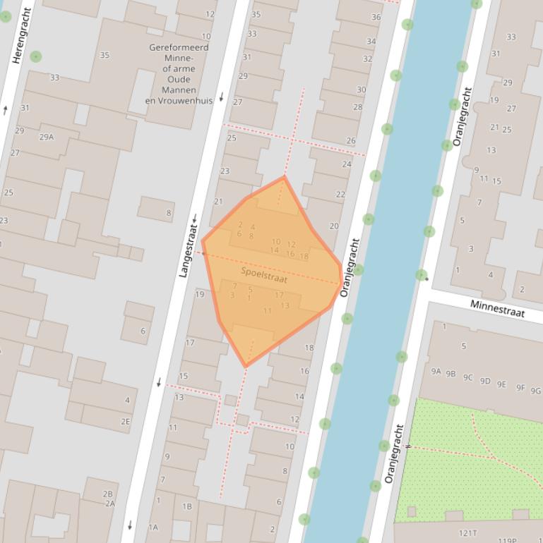 Kaart van postcodegebied 2312MR.