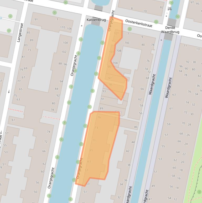 Kaart van postcodegebied 2312NE.