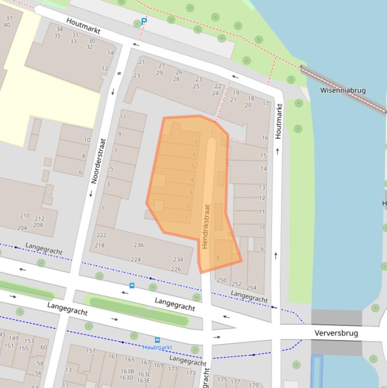 Kaart van postcodegebied 2312PX.