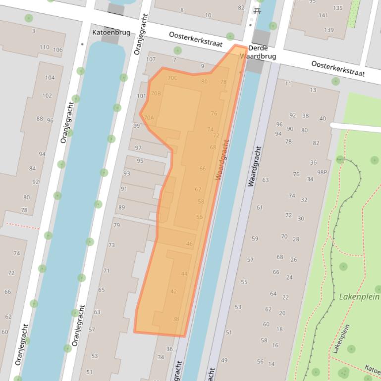 Kaart van postcodegebied 2312RR.