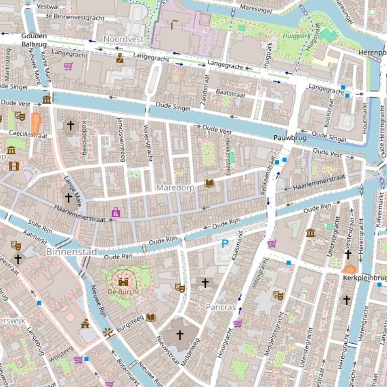 Kaart van postcodegebied 2312SH.