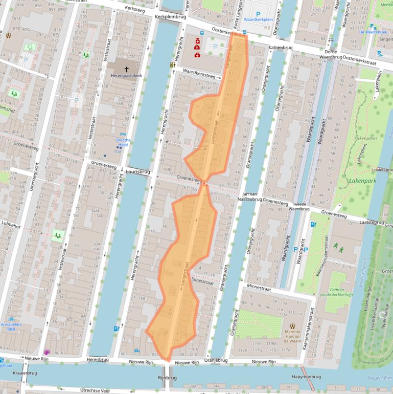 Kaart van postcodegebied 2312SL.