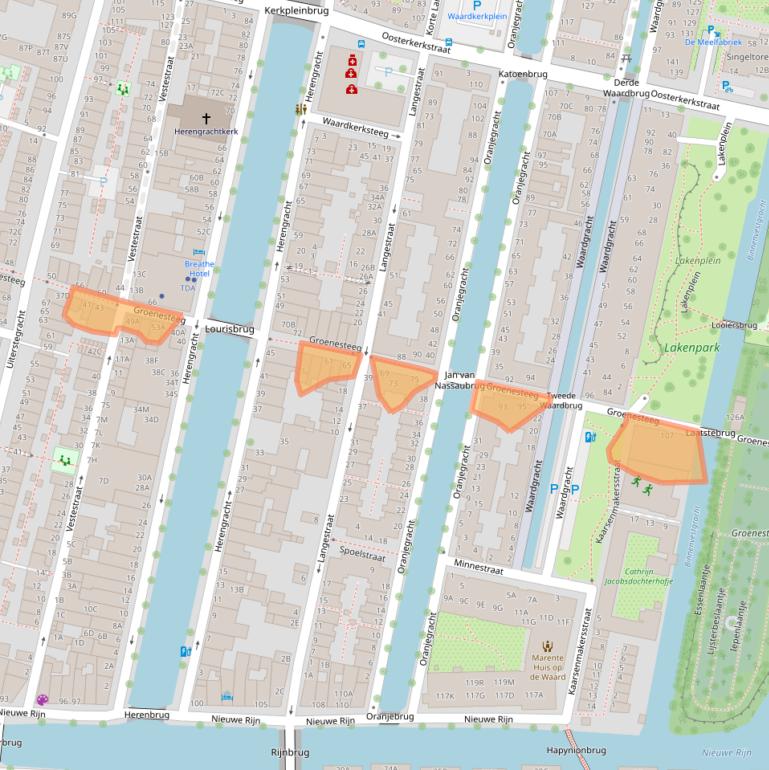 Kaart van postcodegebied 2312SP.